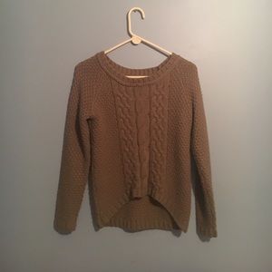High low chunky sweater